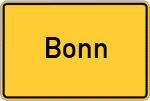 Place name sign Bonn