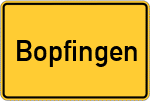 Place name sign Bopfingen