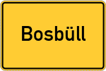 Place name sign Bosbüll