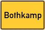 Place name sign Bothkamp