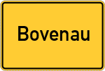 Place name sign Bovenau
