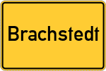 Place name sign Brachstedt