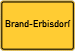 Place name sign Brand-Erbisdorf