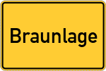Place name sign Braunlage