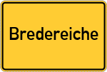 Place name sign Bredereiche