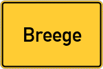 Place name sign Breege