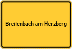 Place name sign Breitenbach am Herzberg
