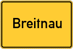 Place name sign Breitnau