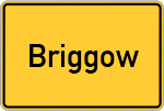 Place name sign Briggow