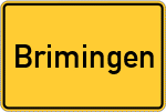 Place name sign Brimingen
