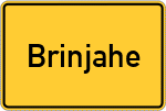 Place name sign Brinjahe