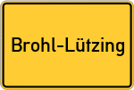 Place name sign Brohl-Lützing
