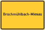 Place name sign Bruchmühlbach-Miesau
