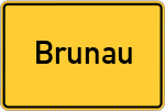 Place name sign Brunau, Altmark