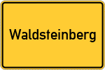 Place name sign Waldsteinberg