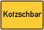 Place name sign Kotzschbar