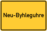 Place name sign Neu-Byhleguhre
