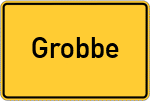 Place name sign Grobbe