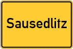 Place name sign Sausedlitz