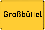 Place name sign Großbüttel