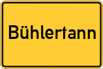 Place name sign Bühlertann