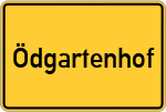 Place name sign Ödgartenhof