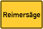 Place name sign Reimersäge