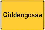 Place name sign Güldengossa