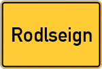 Place name sign Rodlseign