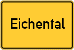 Place name sign Eichental