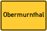 Place name sign Obermurnthal