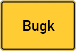 Place name sign Bugk