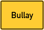 Place name sign Bullay