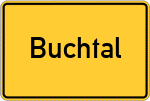 Place name sign Buchtal