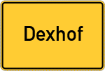 Place name sign Dexhof