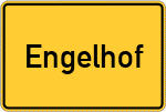 Place name sign Engelhof