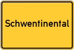 Place name sign Schwentinental