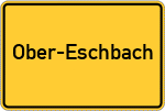 Place name sign Ober-Eschbach