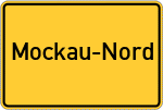 Place name sign Mockau-Nord
