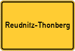 Place name sign Reudnitz-Thonberg
