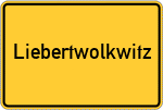 Place name sign Liebertwolkwitz
