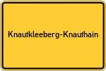 Place name sign Knautkleeberg-Knauthain