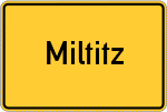 Place name sign Miltitz