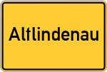 Place name sign Altlindenau