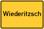 Place name sign Wiederitzsch