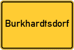 Place name sign Burkhardtsdorf