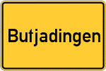 Place name sign Butjadingen