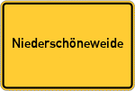 Place name sign Niederschöneweide