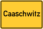 Place name sign Caaschwitz