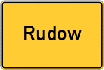 Place name sign Rudow